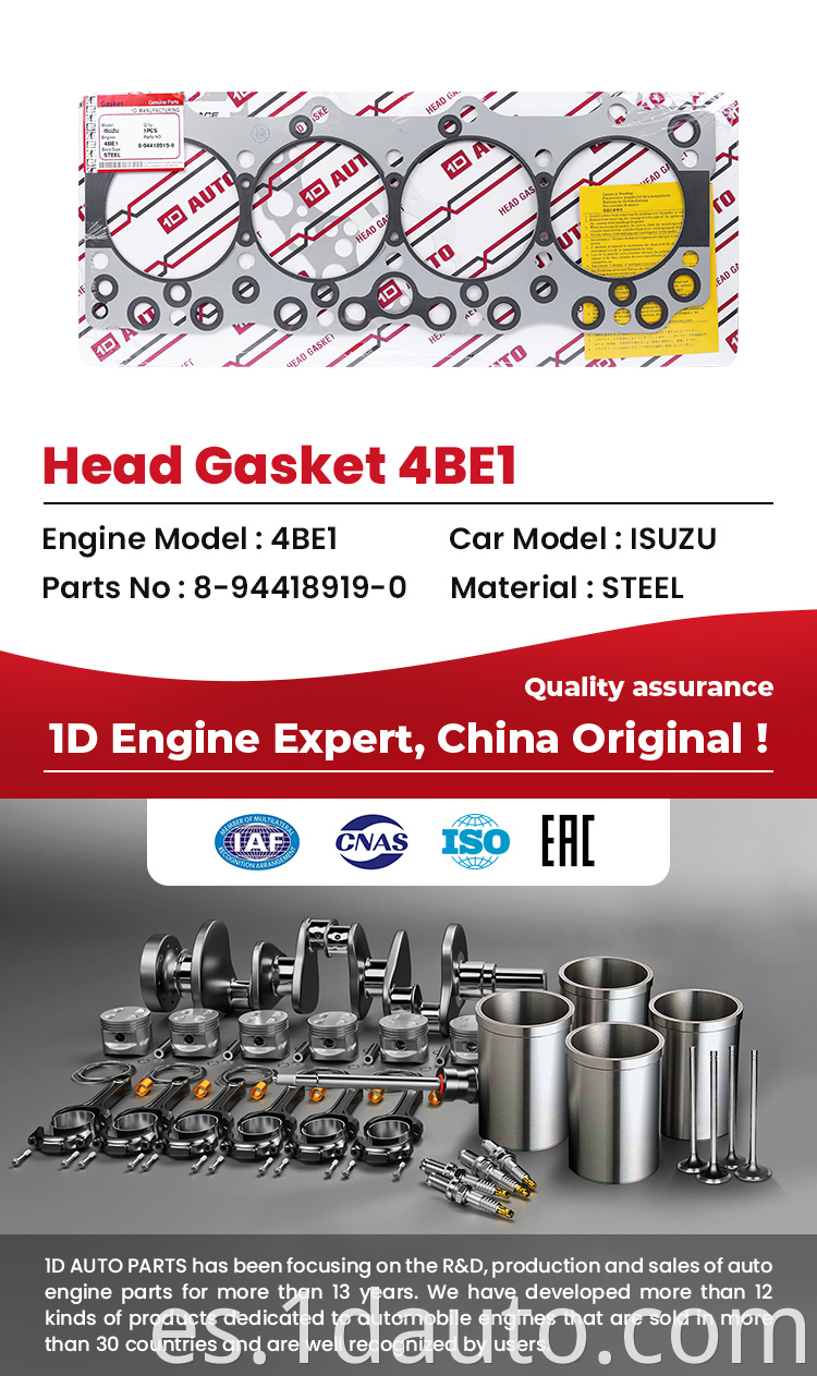 Steel Cylinder Head Gasket Kit